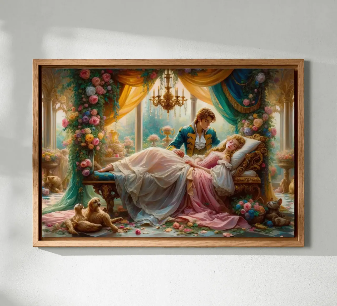 Lover's Fairy Tale Setting canvas with Floater frame by Chromatic Fusion Studio