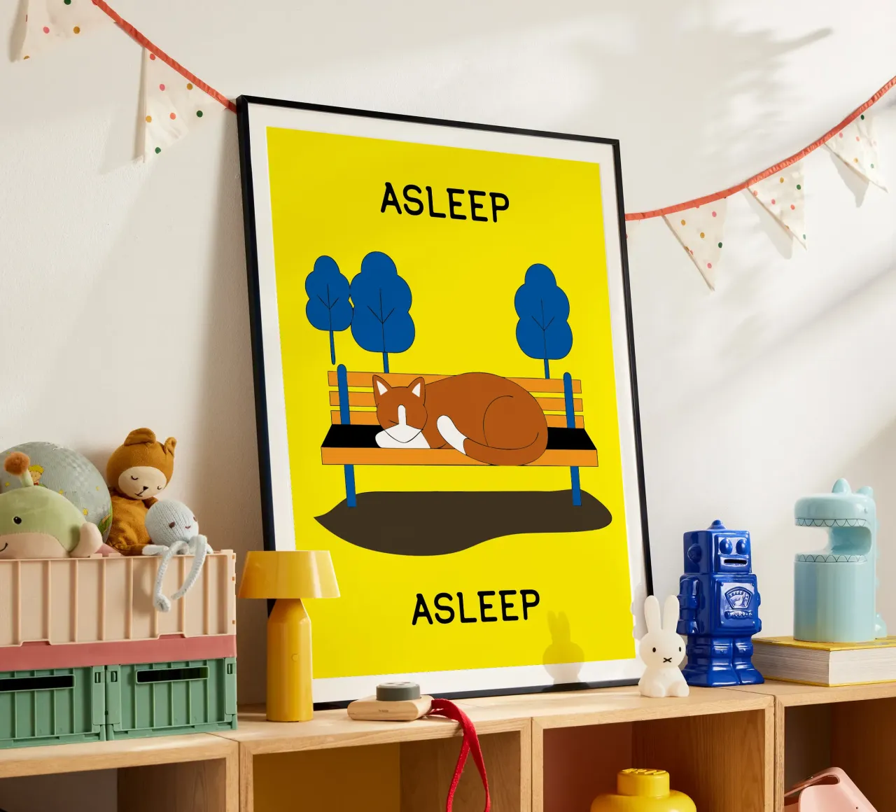 Gatto che dorme poster da OUR SHOP