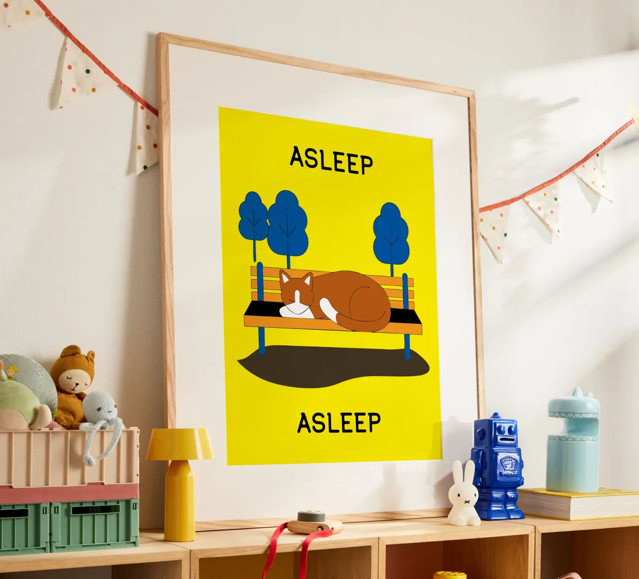 Gatto che dorme poster da OUR SHOP