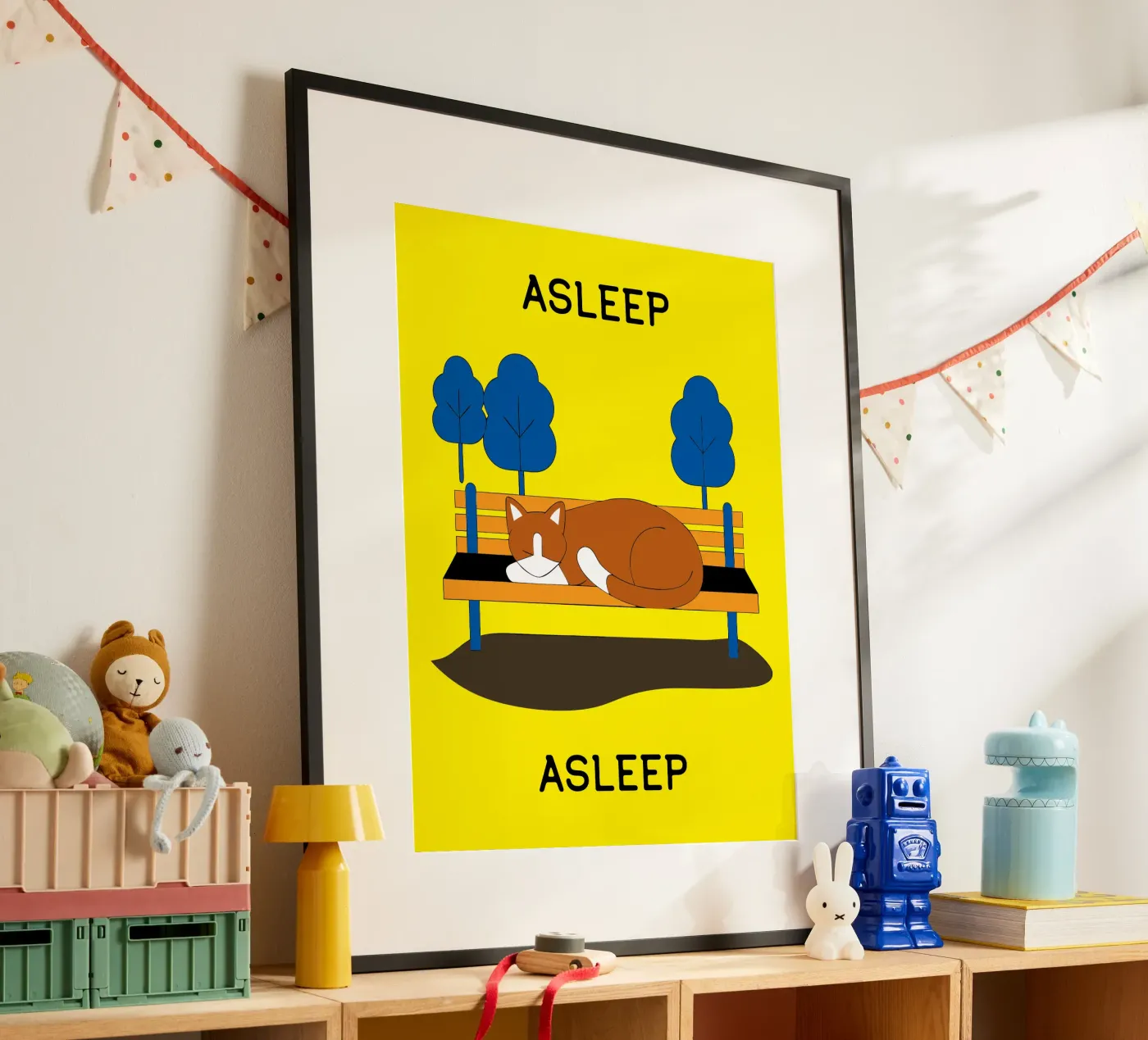 Gatto che dorme poster da OUR SHOP