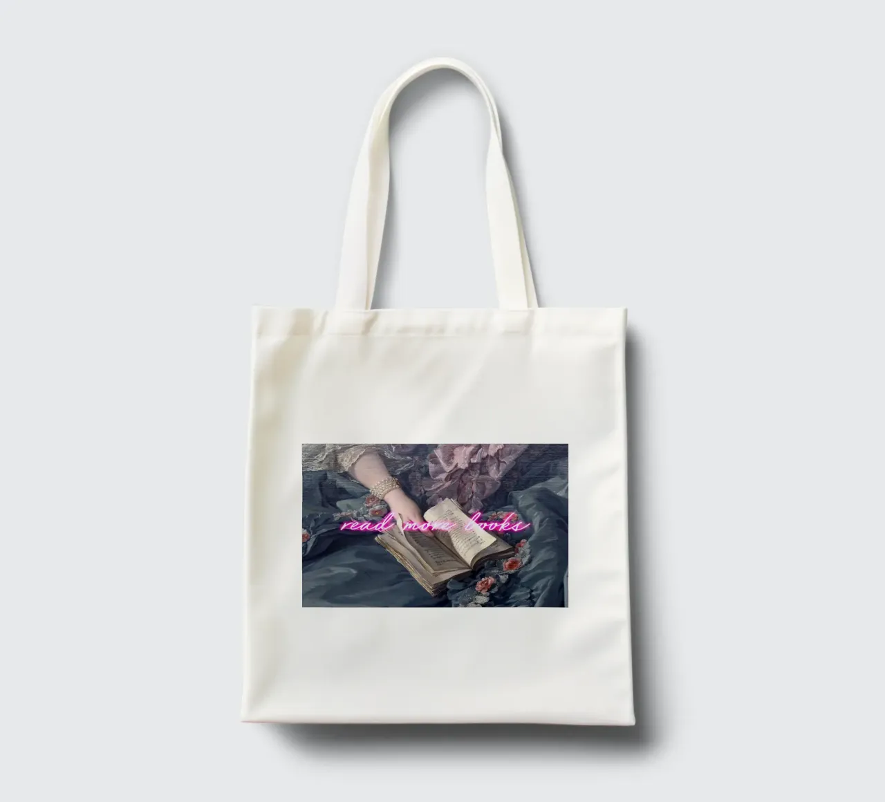 Read More Books Neon Art borsa in juta da GraceDigitalArtCo