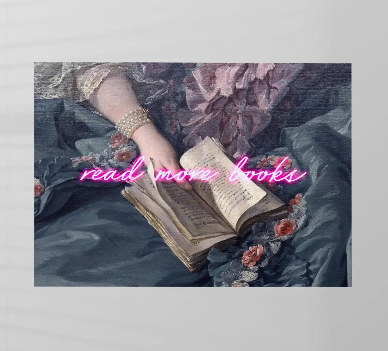 Read More Books Neon Art pellicola backlit da GraceDigitalArtCo