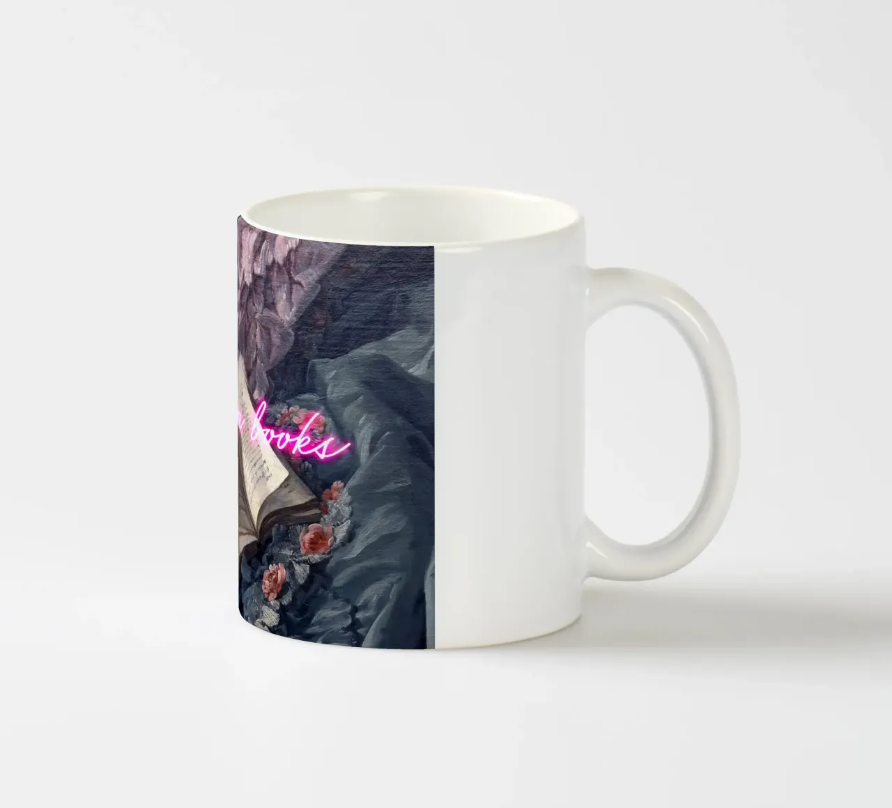 Read More Books Neon Art tazza in ceramica da GraceDigitalArtCo