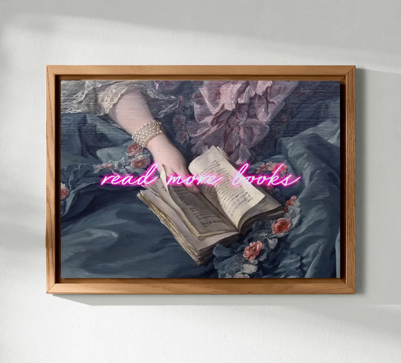 Read More Books Neon Art alluminio dibond da GraceDigitalArtCo