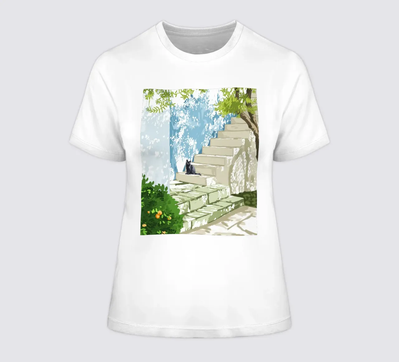 Being a Person Is Too Complicated. It's Time To be A Cat. women's fitted t-shirt by 83oranges