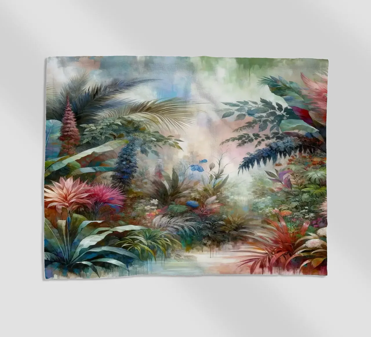 Un lussureggiante eden tropicale telo mare da Chromatic Fusion Studio