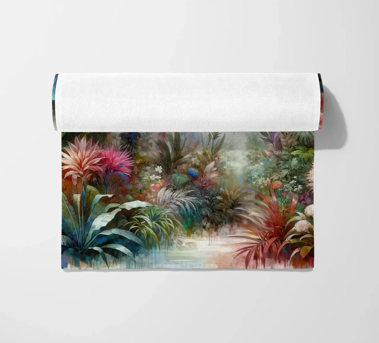 Un lussureggiante eden tropicale telo mare da Chromatic Fusion Studio