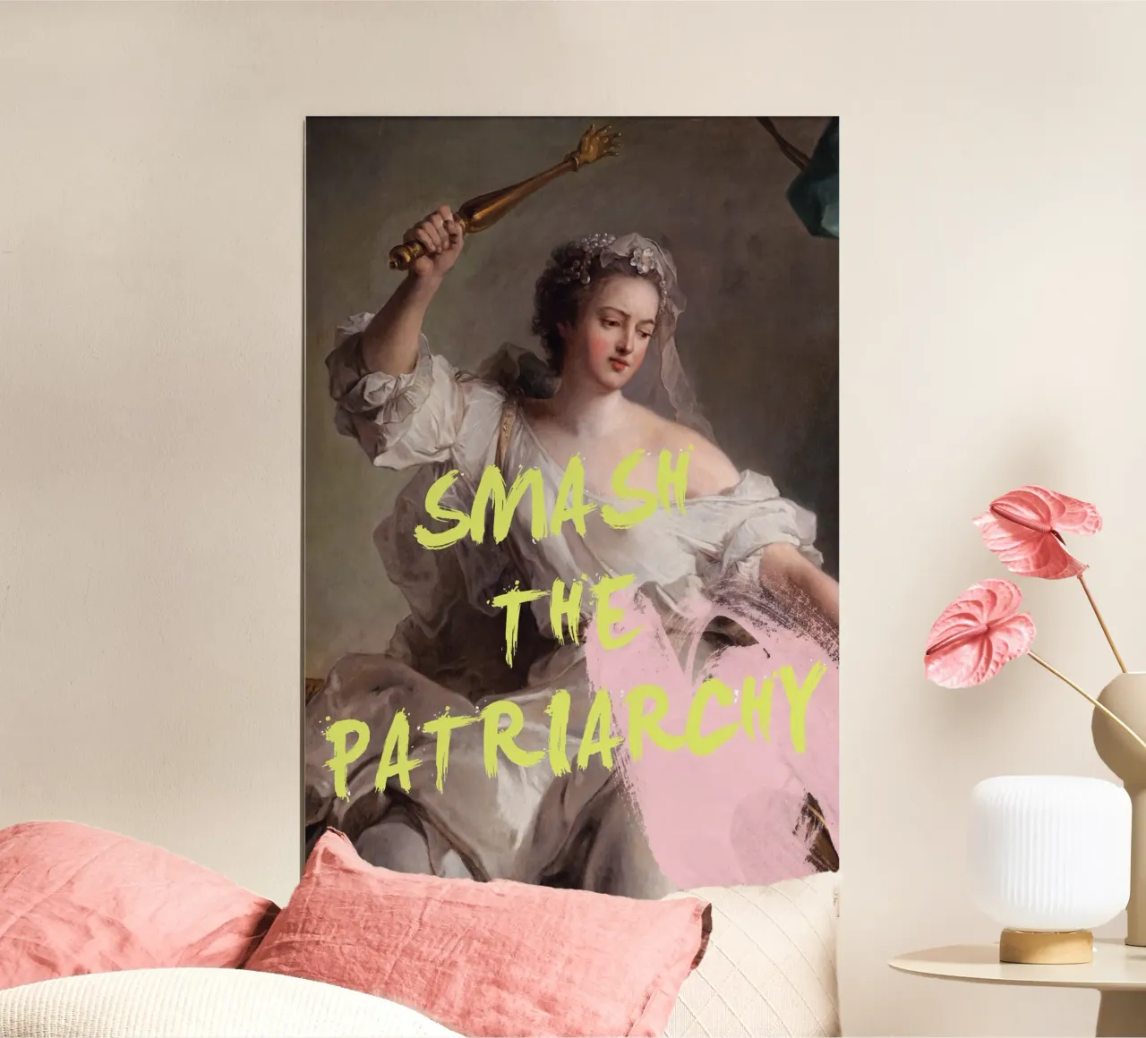 Feminist Altered Art poster con telaio in plastica da GraceDigitalArtCo