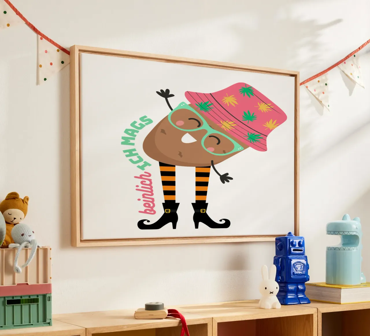 Ik vind het echt leuk canvas met Baklijst van fummelhummel