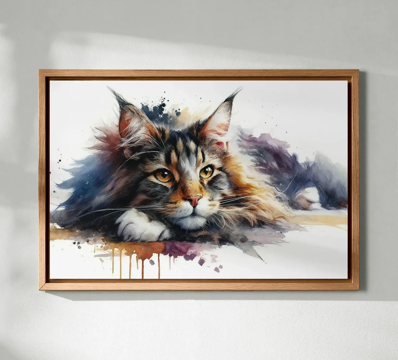 Miscele Maine Coon in Repose alluminio dibond da Chromatic Fusion Studio