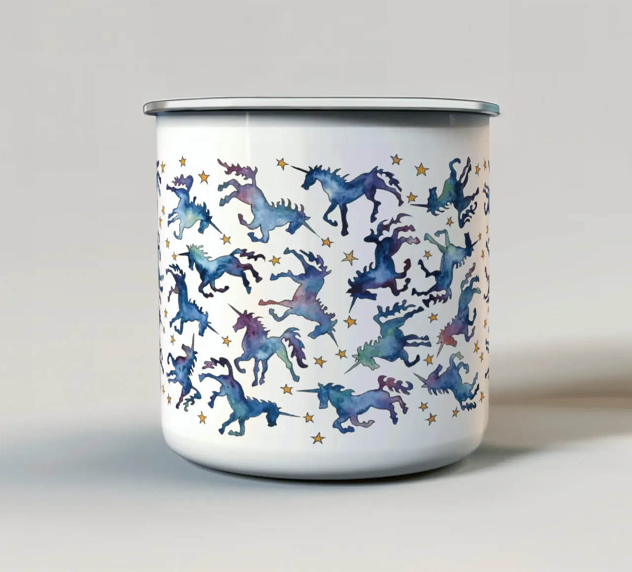 Galaxy Unicorns tazza in smalto da KP Design