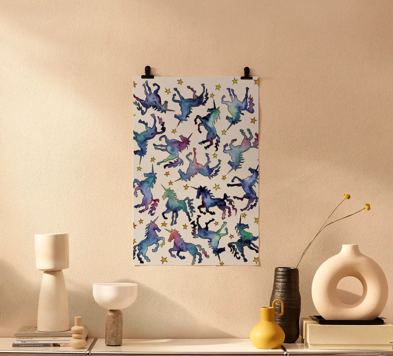 Galaxy Unicorns poster da KP Design