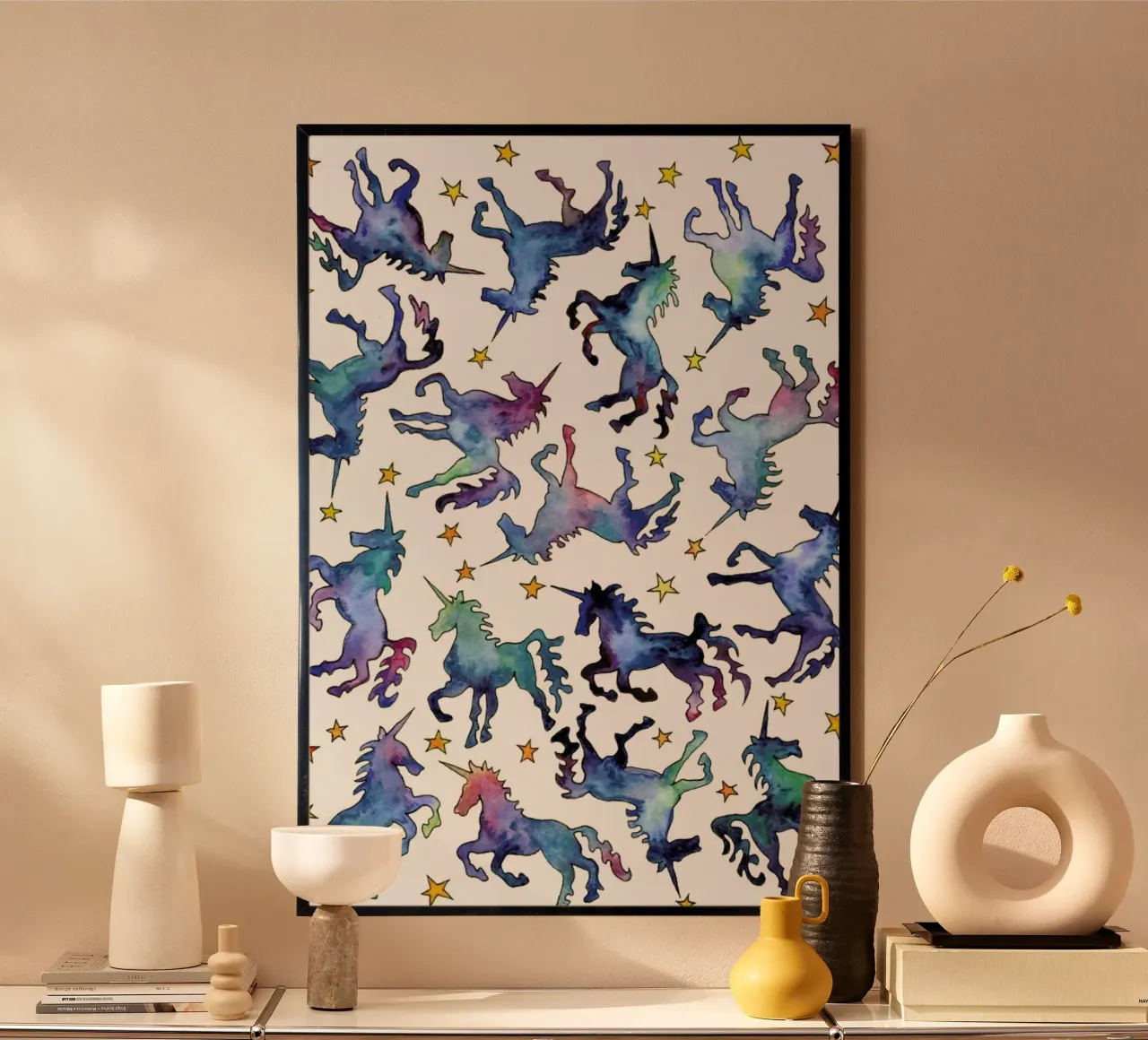 Galaxy Unicorns poster da KP Design
