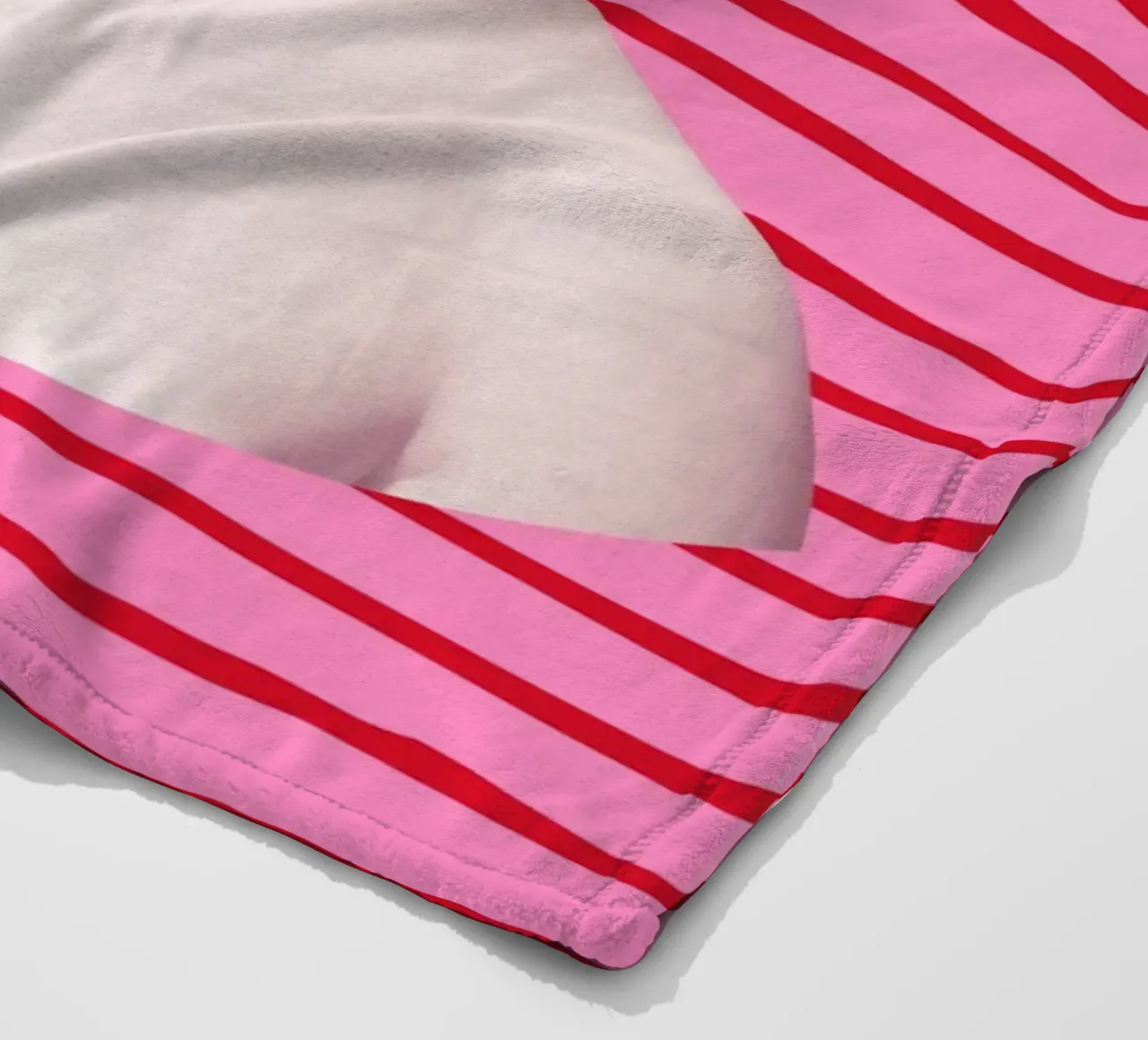 Goddess on pink and red stripes coperta in pile da GraceDigitalArtCo