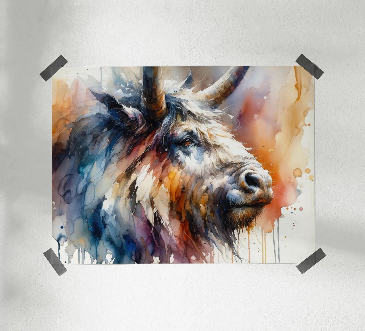 Majestätisches gehörntes Biest Poster von Chromatic Fusion Studio