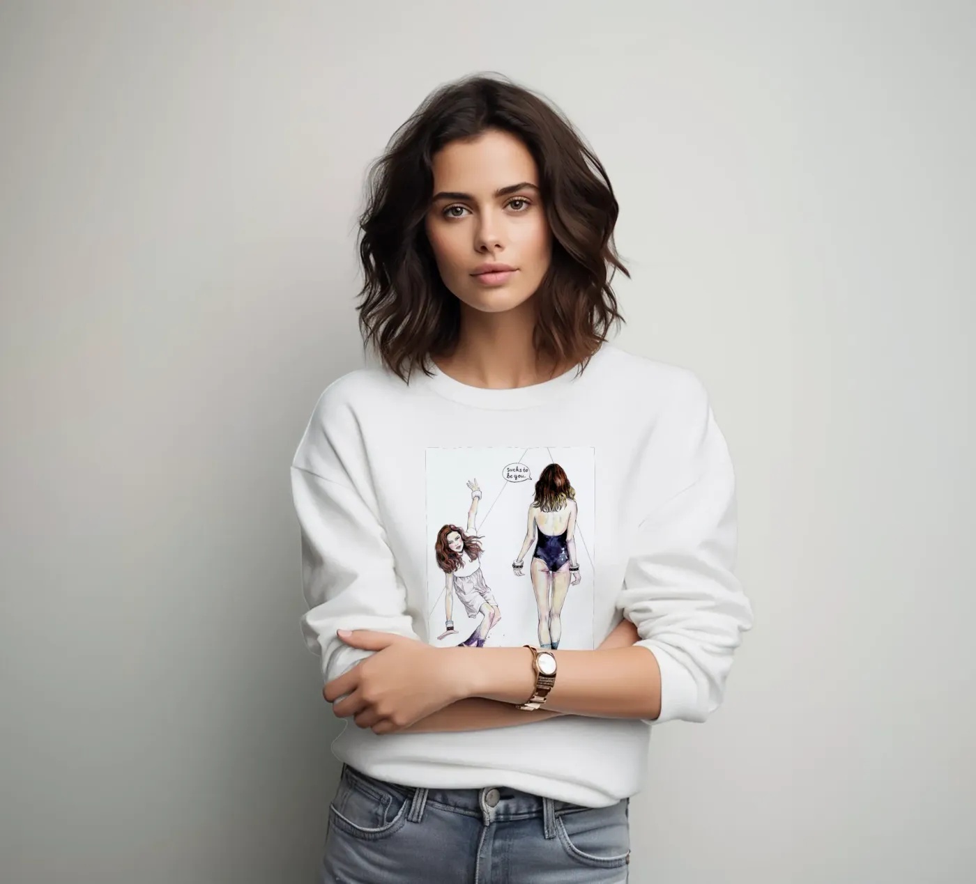 Models Falling 3 felpa da Meegan Barnes