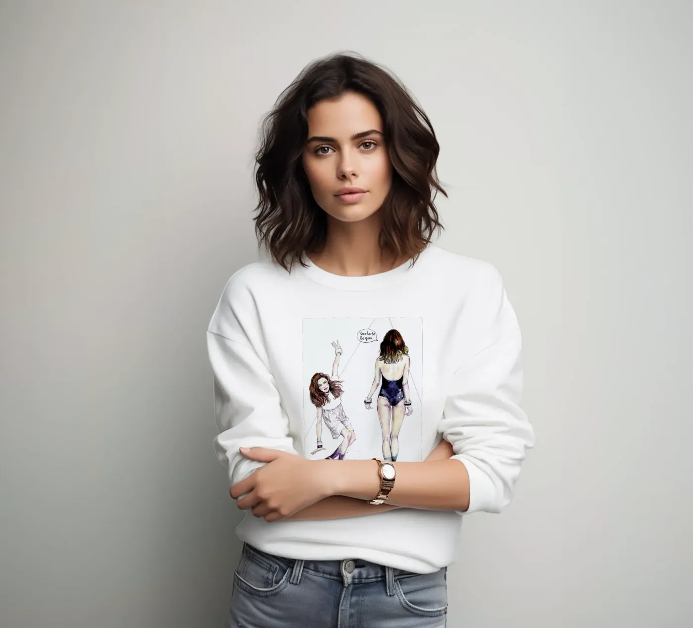 Models Falling 3 felpa da Meegan Barnes