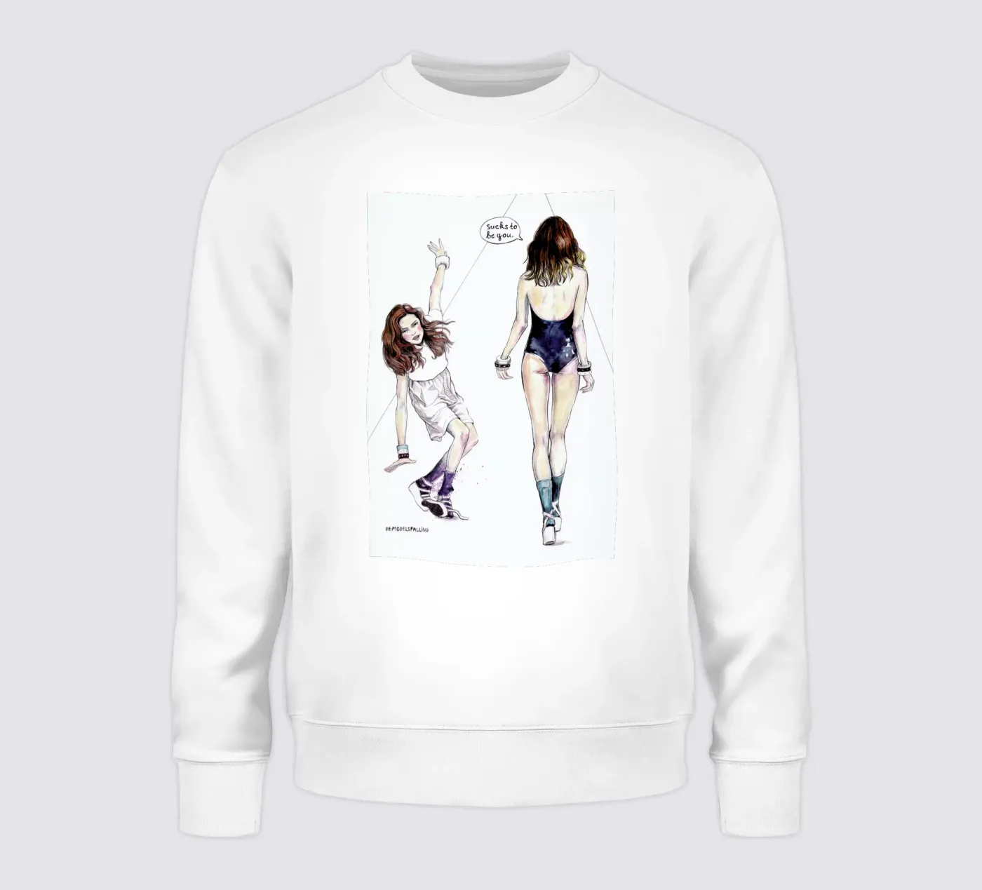 Models Falling 3 felpa da Meegan Barnes