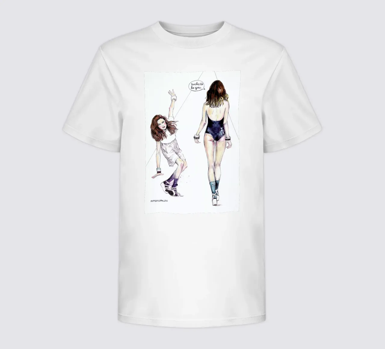 Models Falling 3 t-shirt bambini da Meegan Barnes