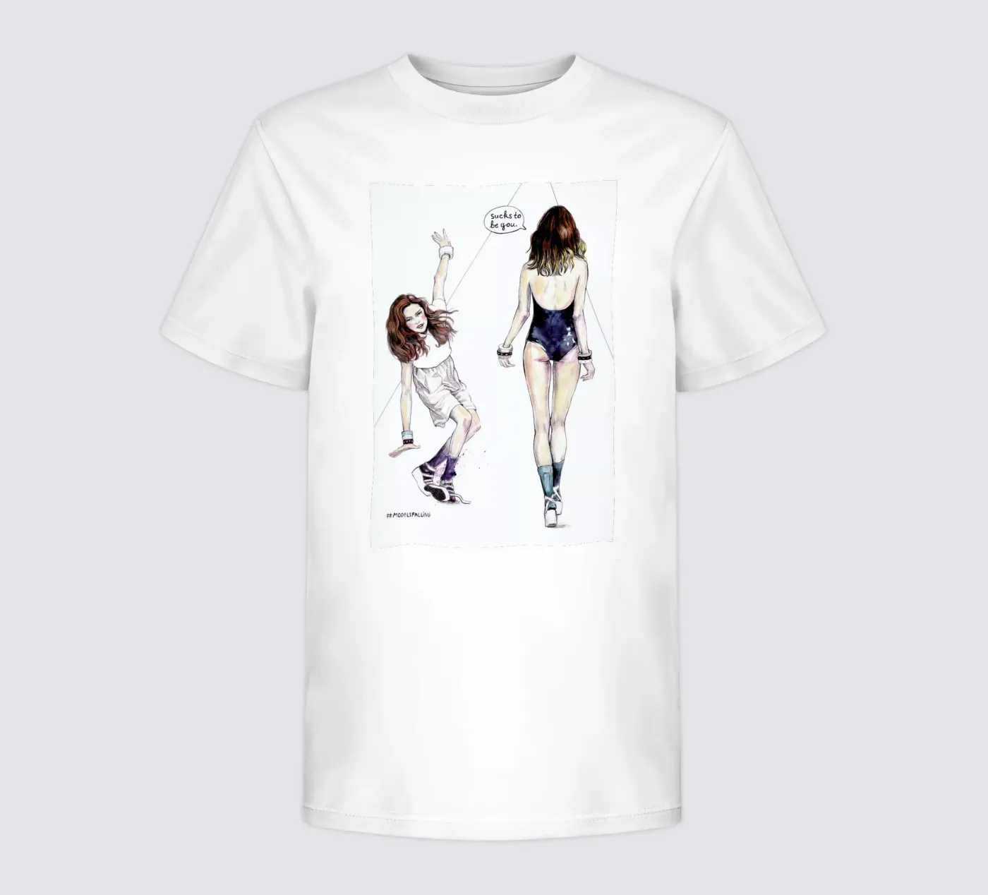 Models Falling 3 t-shirt bambini da Meegan Barnes