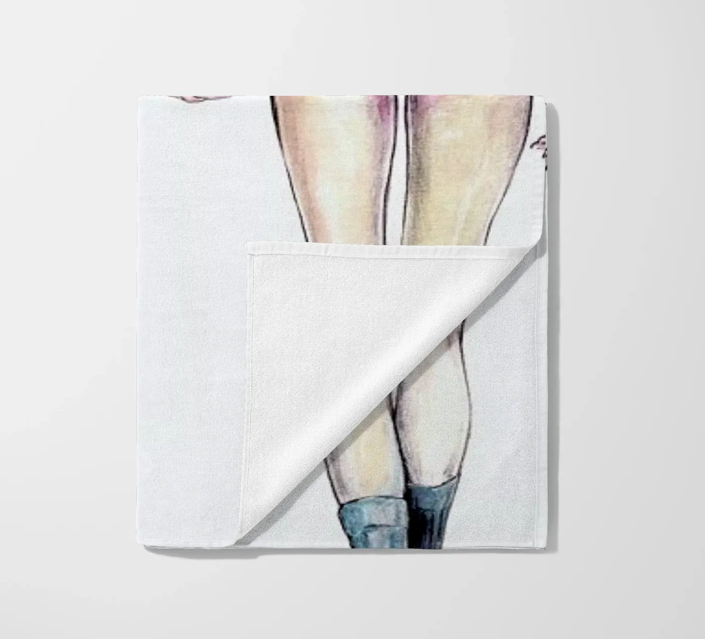 Models Falling 3 serviette de plage de Meegan Barnes