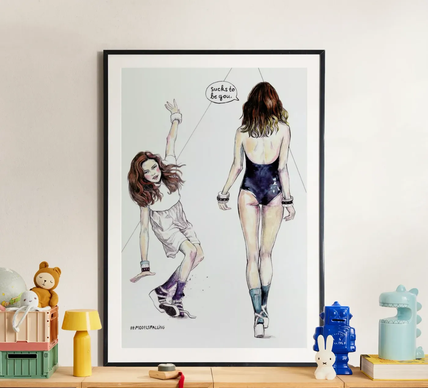 Models Falling 3 poster da Meegan Barnes