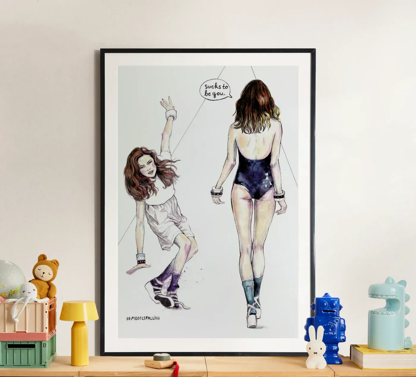 Models Falling 3 poster da Meegan Barnes