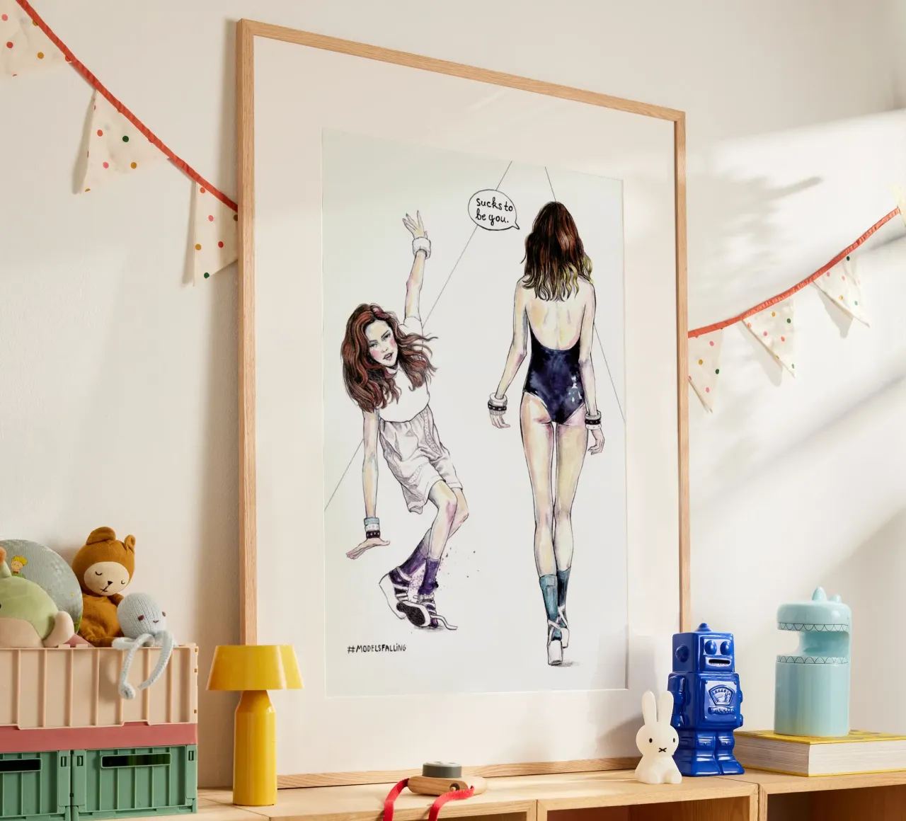 Models Falling 3 poster da Meegan Barnes