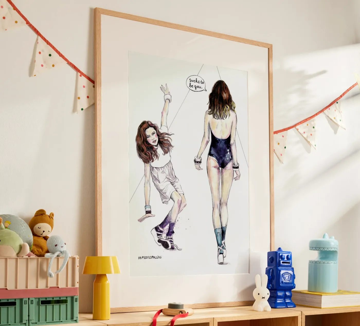 Models Falling 3 poster da Meegan Barnes