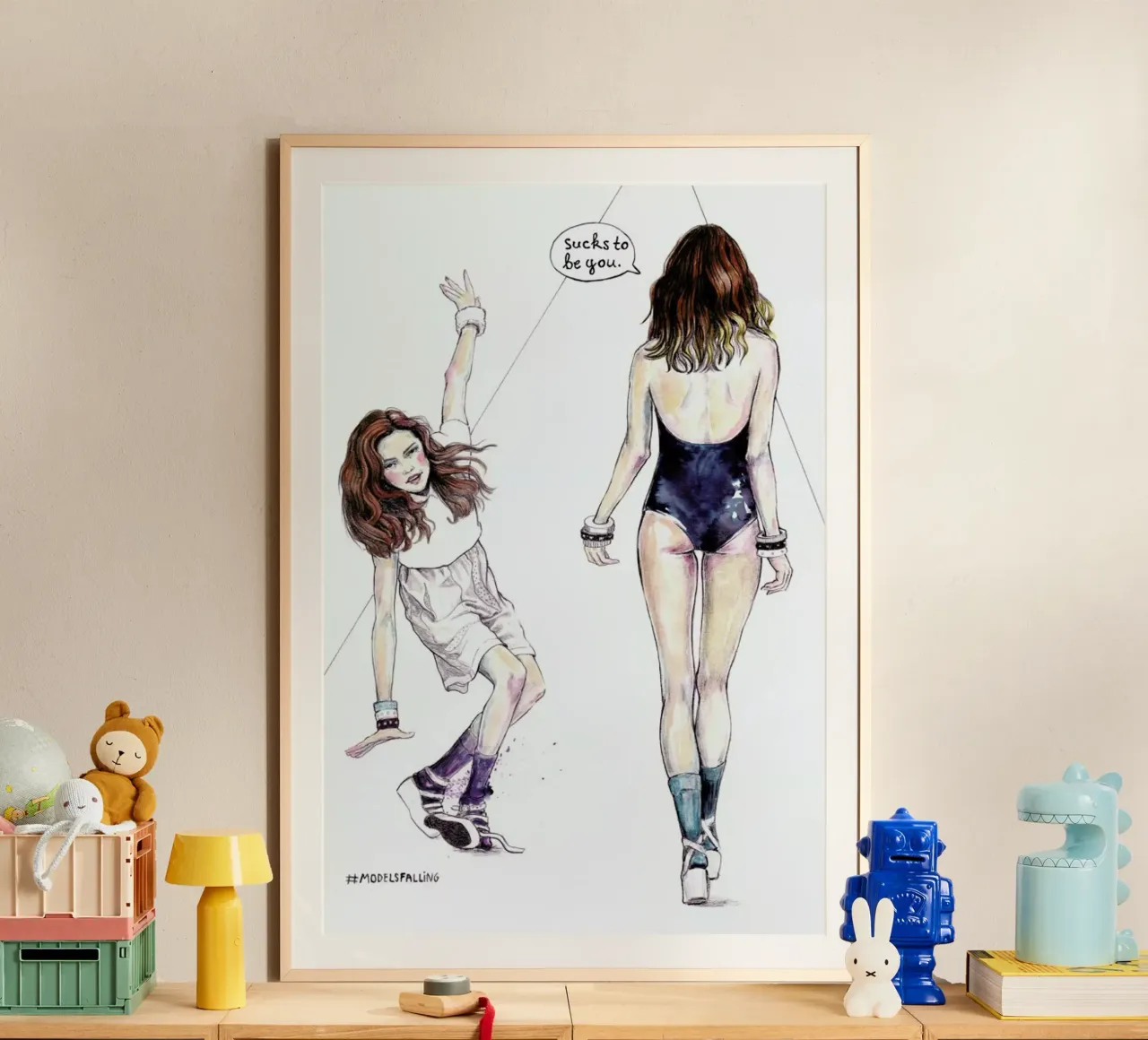 Models Falling 3 poster da Meegan Barnes