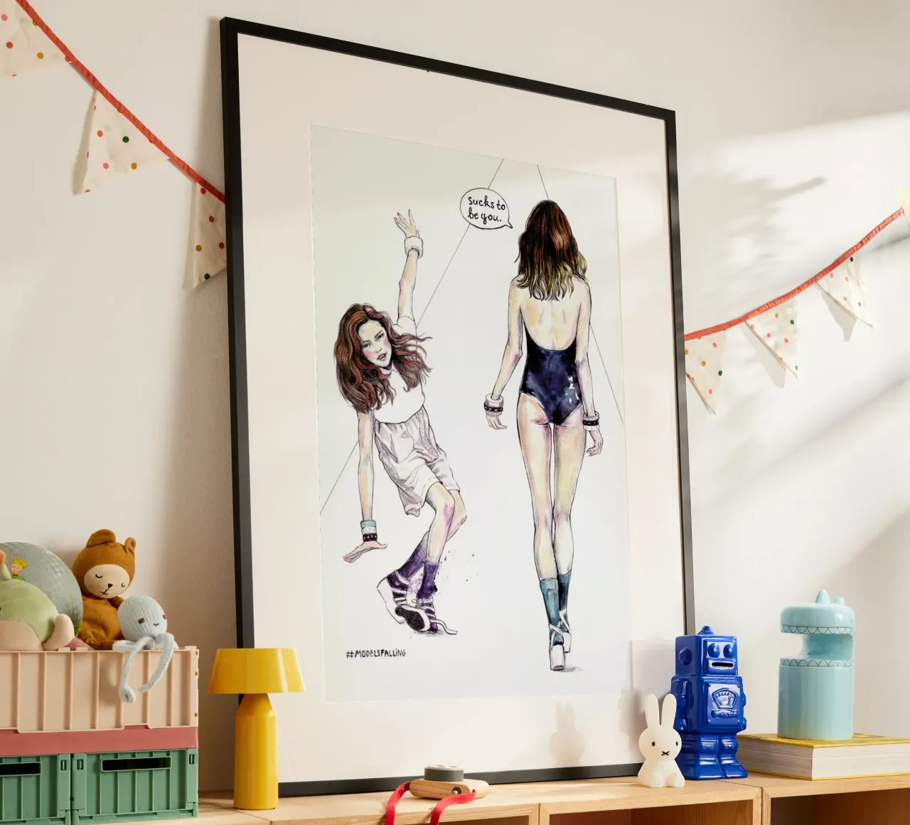 Models Falling 3 poster da Meegan Barnes