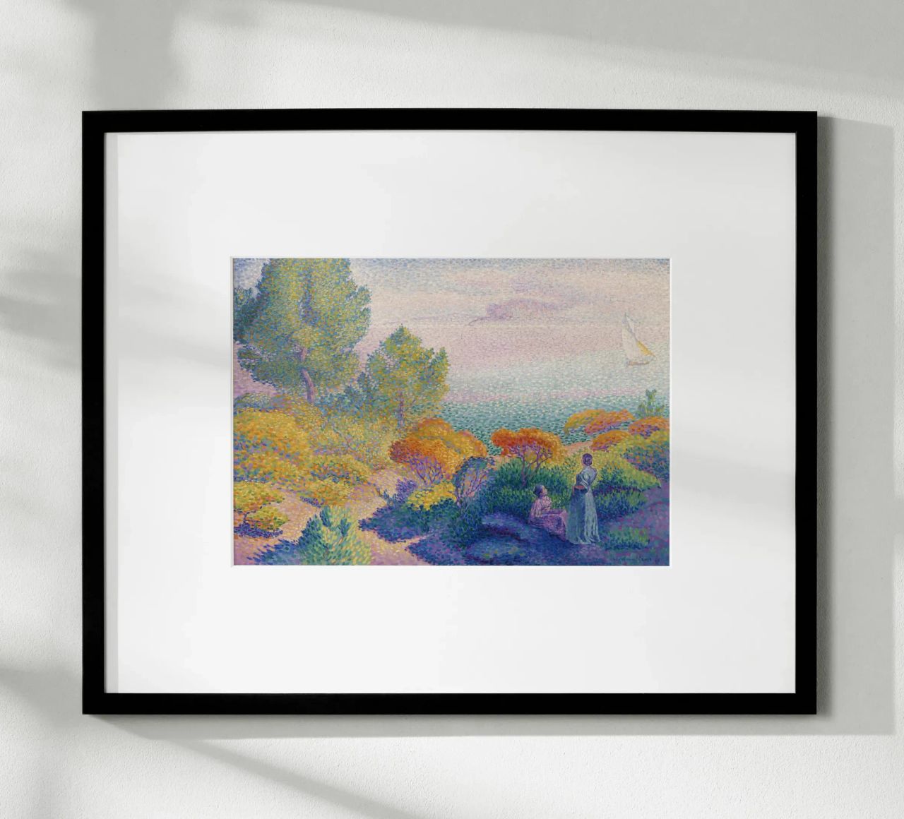 Henri-Edmond Cross - Zwei Frauen an der Küste, Mittelmeer Poster von Analic