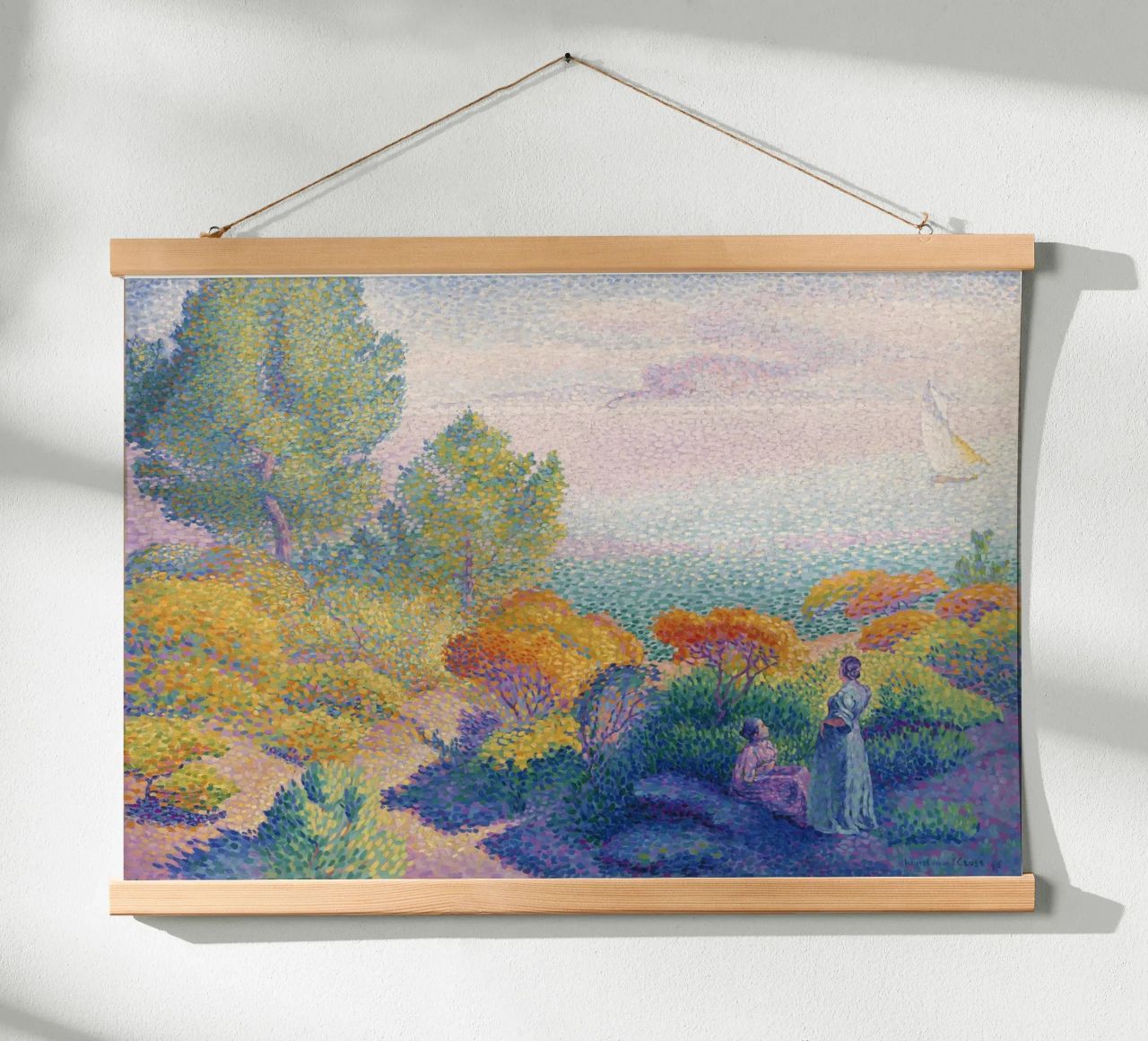 Henri-Edmond Cross - Zwei Frauen an der Küste, Mittelmeer Poster von Analic