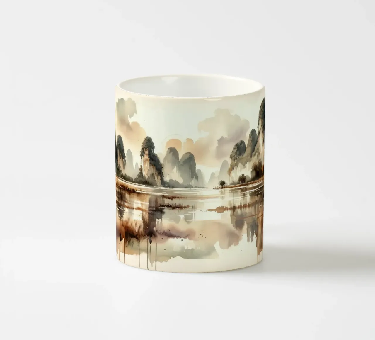 Cime Nebbiose Serenità tazza in ceramica da Chromatic Fusion Studio