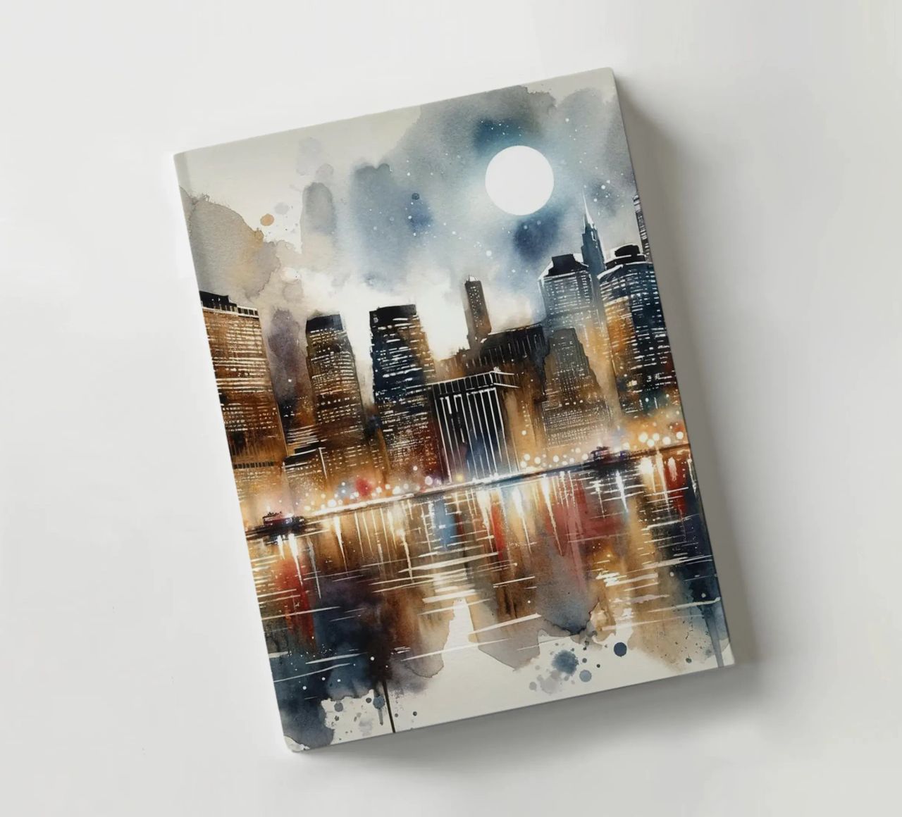 Manhattan au clair de lune carnet de notes de Chromatic Fusion Studio