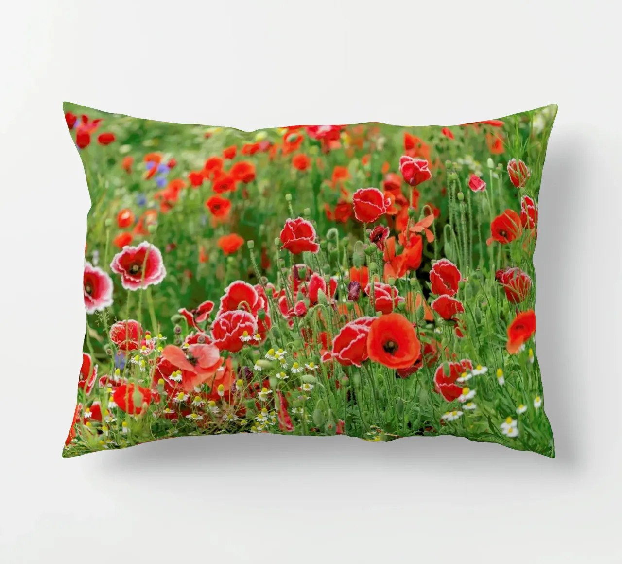 Mixed Red Poppyfield cuscino da Curious Collections by Marielle Leenders