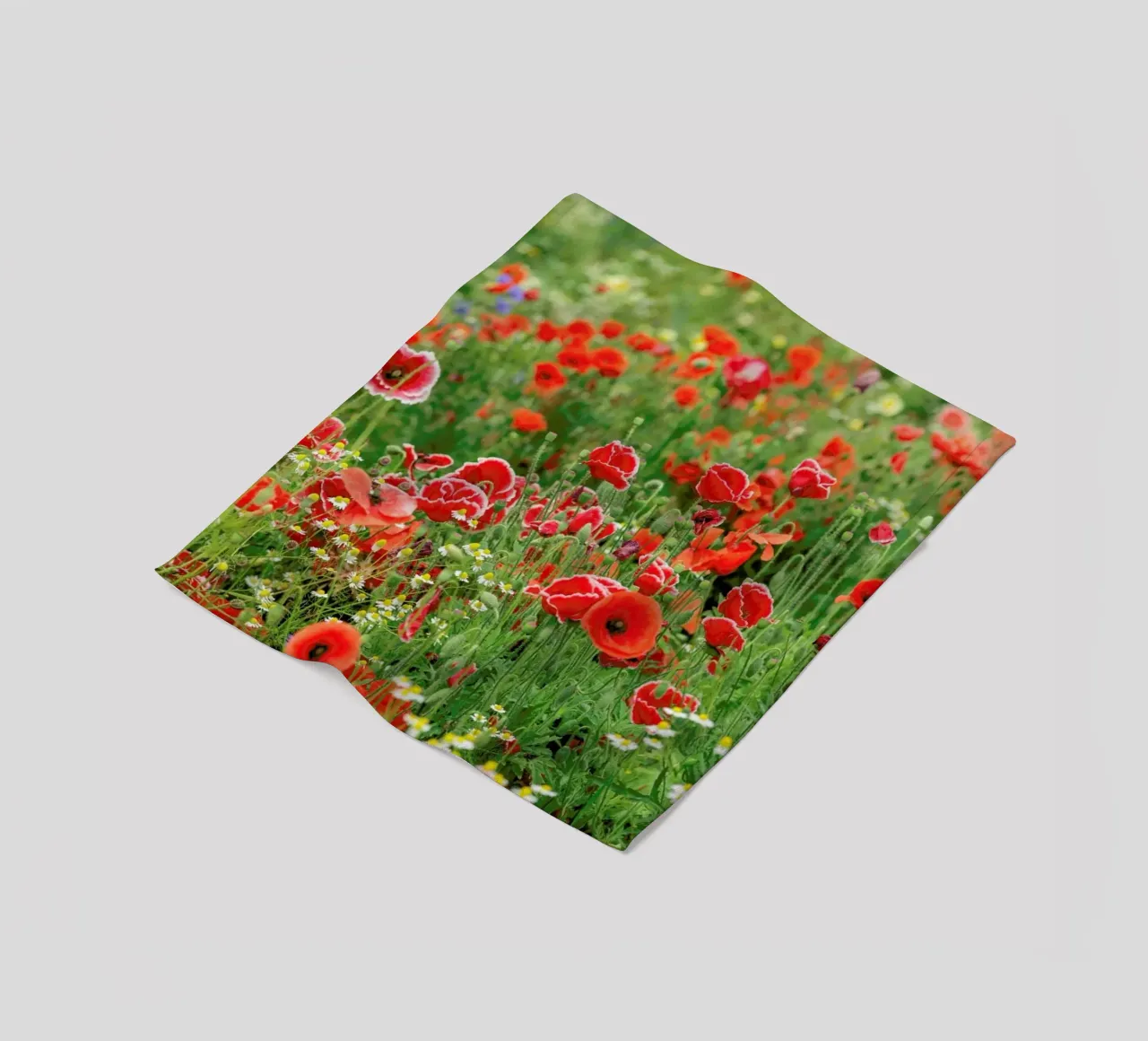 Mixed Red Poppyfield coperta in pile da Curious Collections by Marielle Leenders