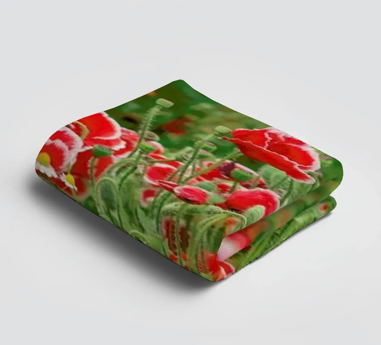 Mixed Red Poppyfield asciugamano da bagno da Curious Collections by Marielle Leenders