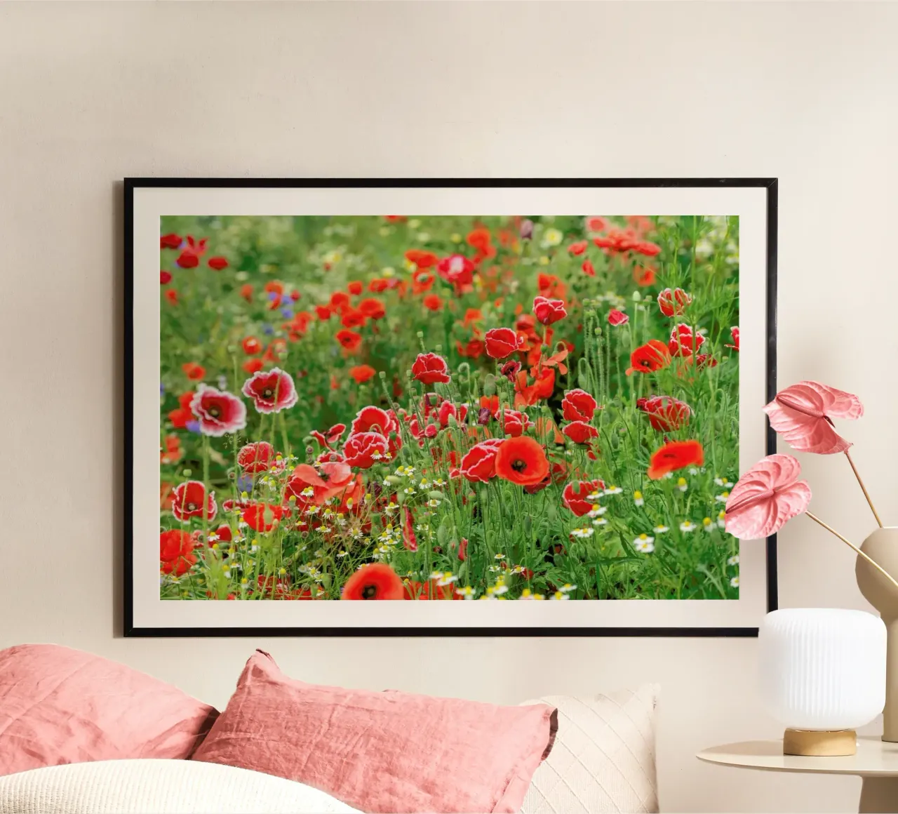 Mixed Red Poppyfield carta hahnemühle da Curious Collections by Marielle Leenders