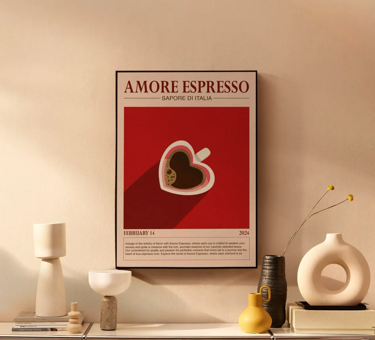 Amore Espresso plexiglass da cosmos studio