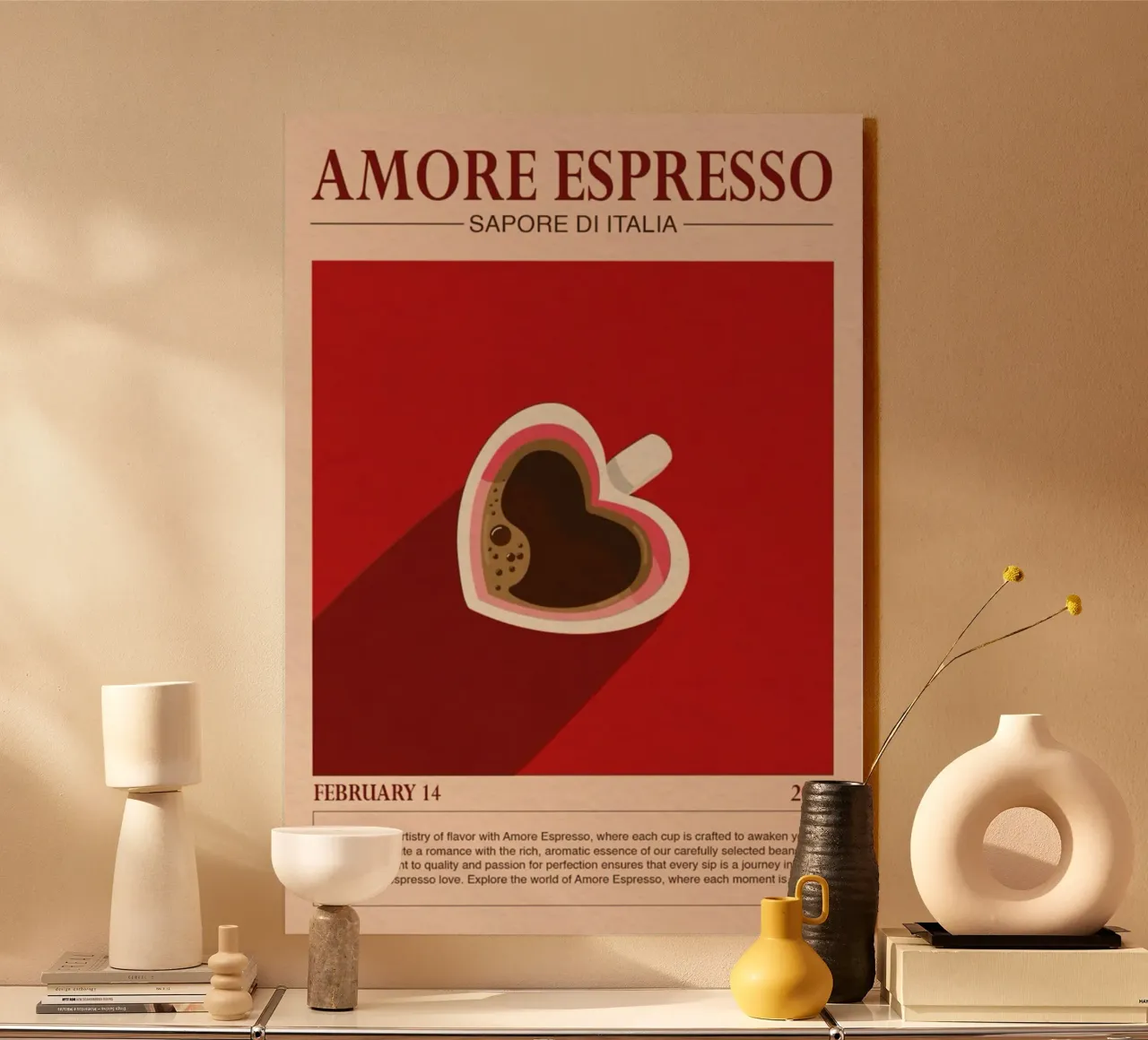 Amore Espresso plexiglass da cosmos studio