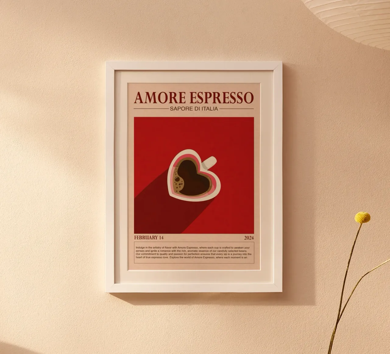 Amore Espresso poster da cosmos studio