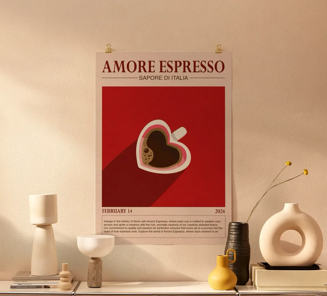 Amore Espresso poster da cosmos studio