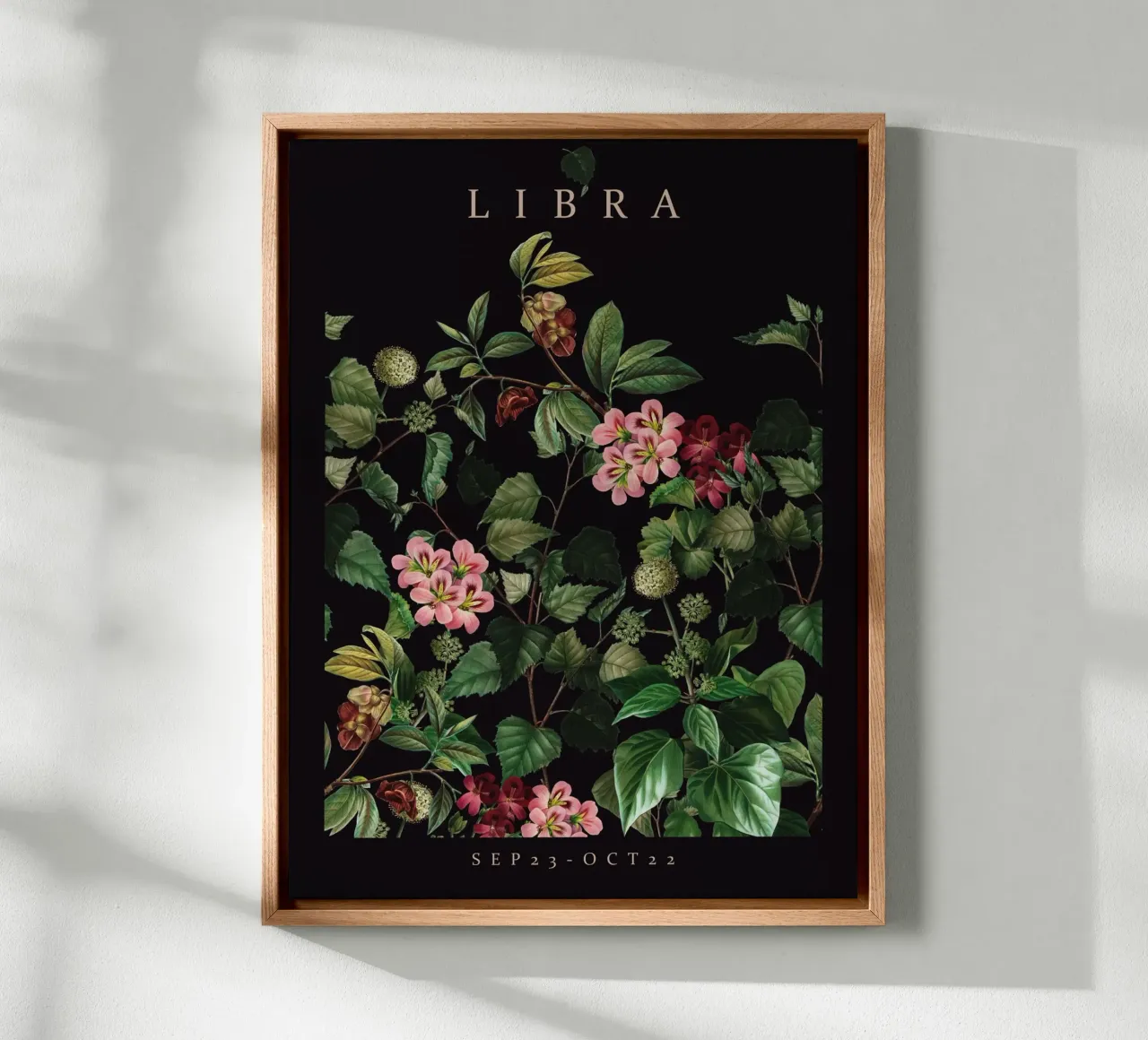 LIBRA canvas with Floater frame by burcukorkmazyurek