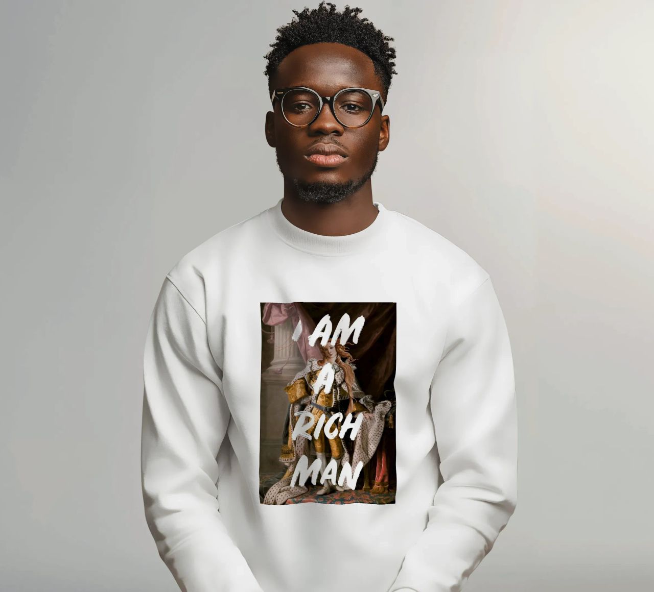 Venus Rich Man White Text felpa da GraceDigitalArtCo