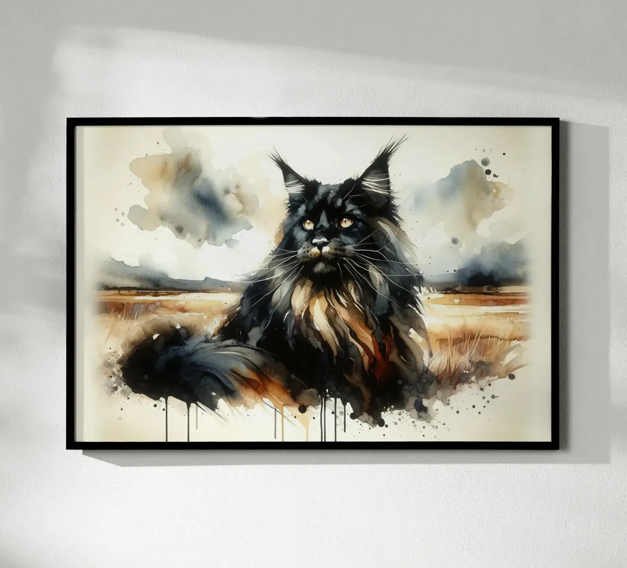 Gatto mistico in libertà carta hahnemühle da Chromatic Fusion Studio