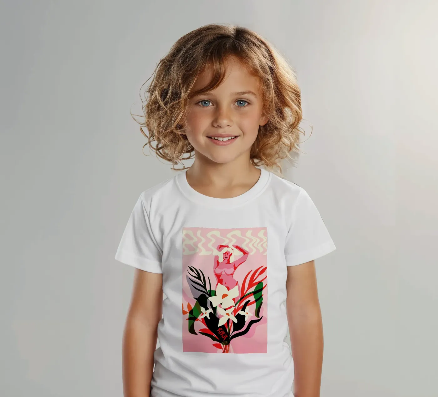 Bloom kinder t-shirt van Kika illu