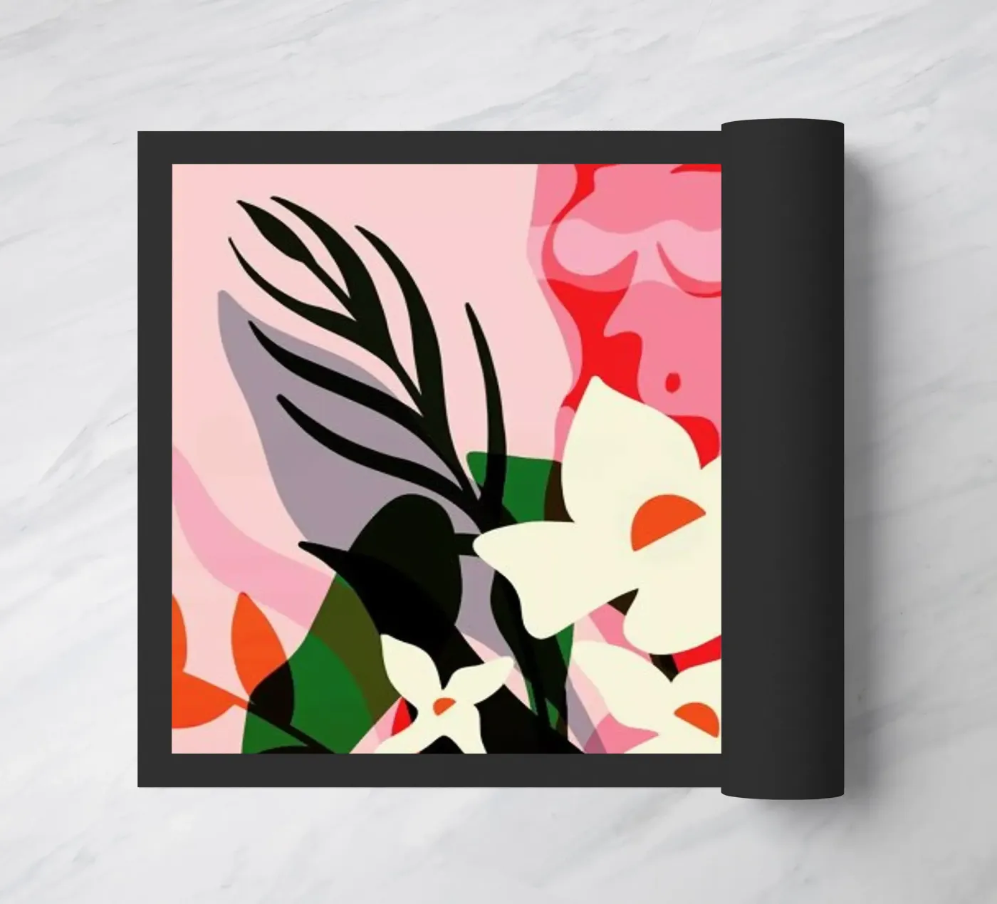 Bloom deurmat van Kika illu