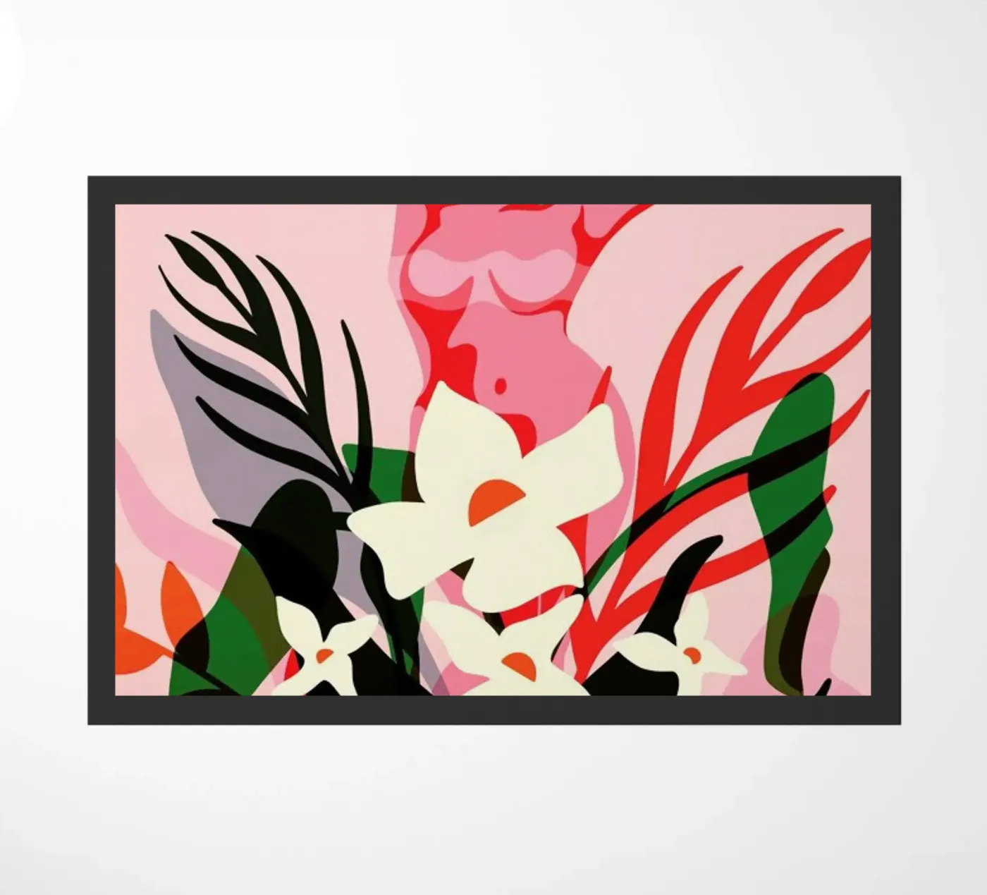 Bloom deurmat van Kika illu