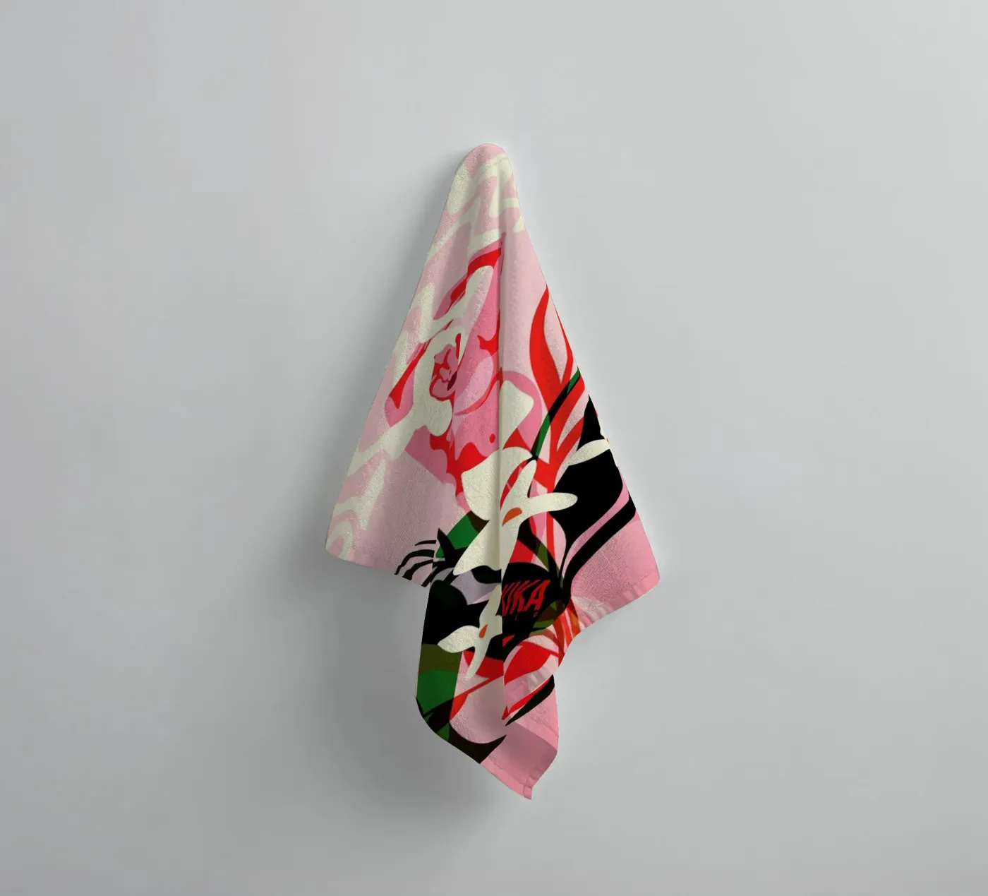 Bloom badhanddoek van Kika illu